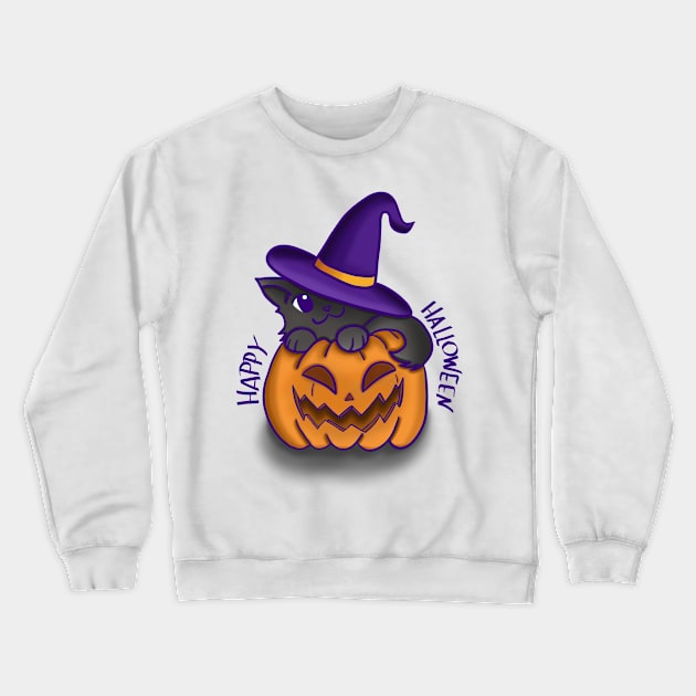 happy halloween Crewneck Sweatshirt by Eikia